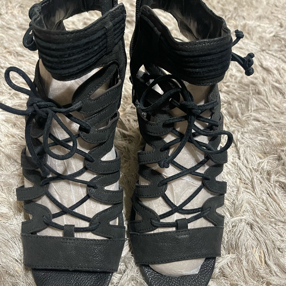 Women's Black Gladiator Sandals